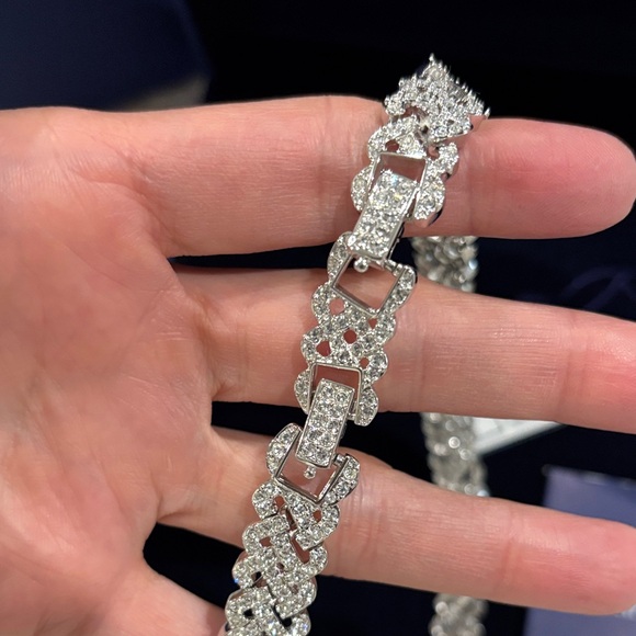 Swarovski Crystal Silver Necklace - Picture 4 of 8